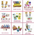 PP food material surprise egg candy spray one part with promotional toy hot sell