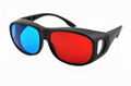 Durable Plastic Red Cyan 3D Glasses 1