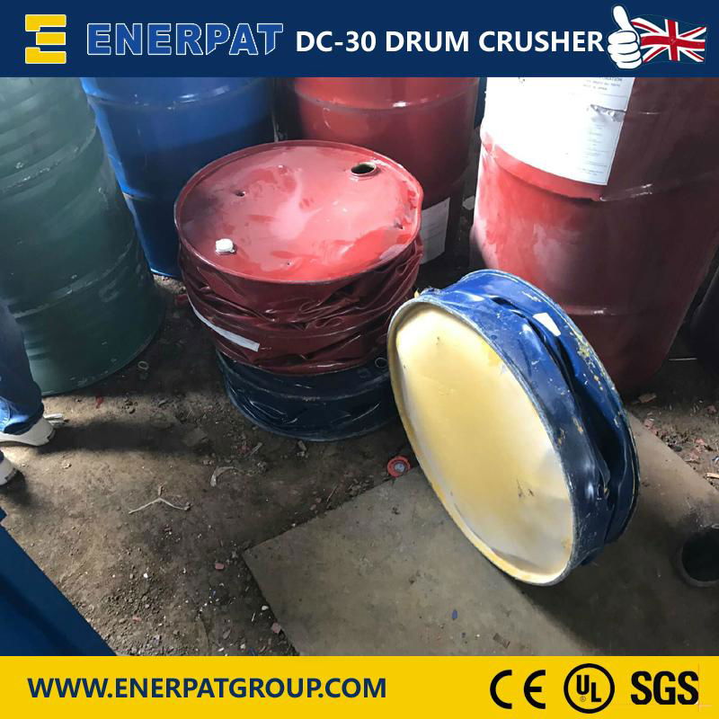 High Quality Metal Drum Crusher with UK Brand  5