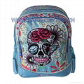 Skull Design Teenager Backpacks 1