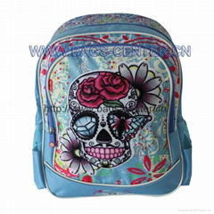 Skull Design Teenager Backpacks