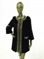 TOSKONA FASHIONABLE GORGEOUS BLACK MINK COAT 1