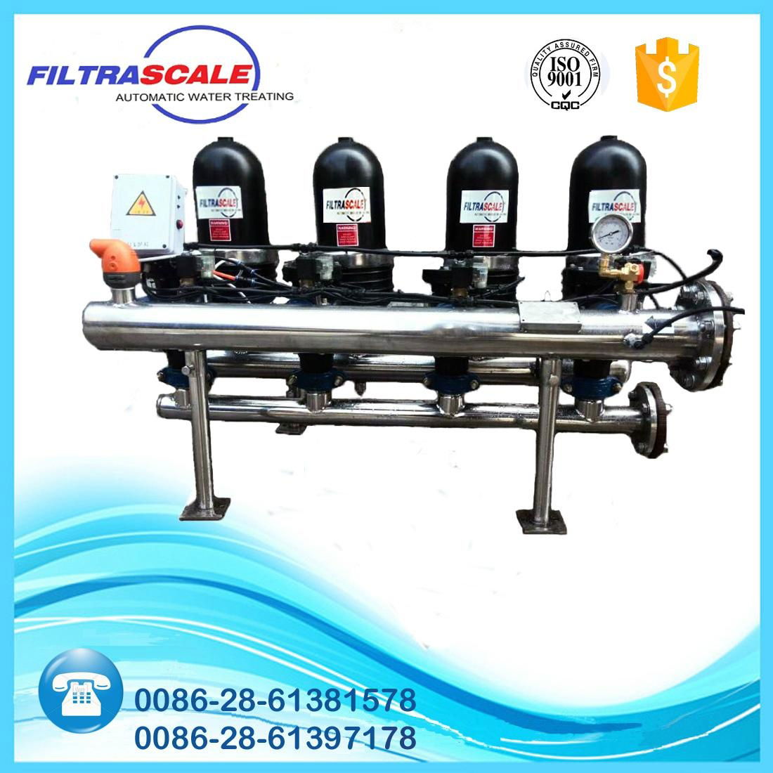 automatic self cleaning industrial disc water filter