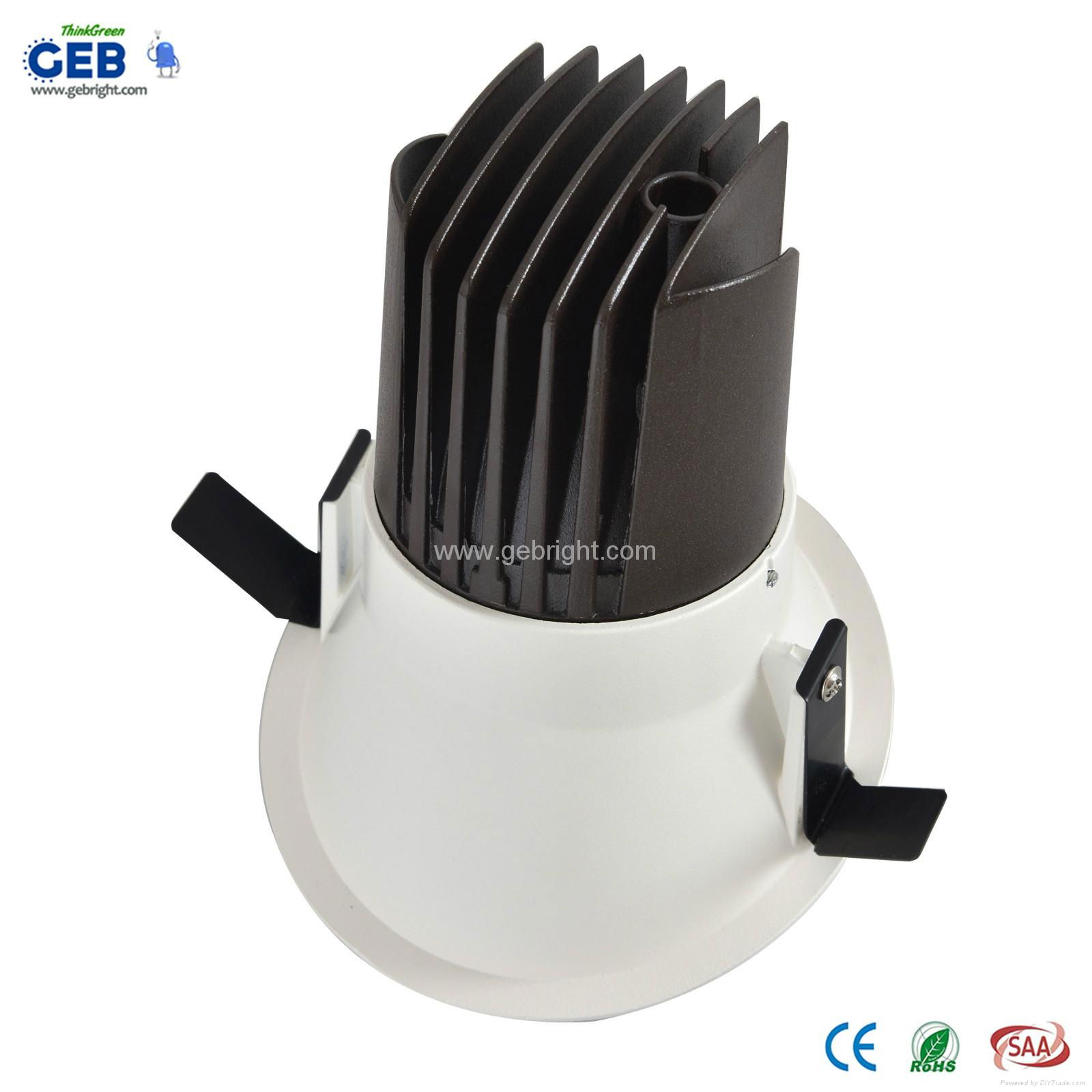 8W 85-265VAC 800lm LED COB Downlight Recessed Lighting 4