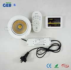 Dual White COB Downlight Dimmable Controlled by Android/iPhone APP