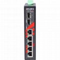 7-Port Industrial PoE+ Unmanaged Ethernet Switch-LNP-0702C-SFP 4