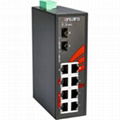 8-Port Industrial Unmanaged Ethernet Switch-LNX-0802C-SFP 5