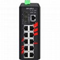 10-Port Industrial PoE+ Gigabit Managed Ethernet Switch-LMP-1002C-SFP 3