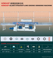HZM242P Glass Straight-Line Edging Machine 