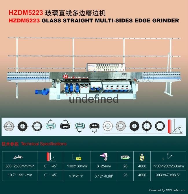 HZDM5223 Glass Straight Multi-Sides Edge Grinder 
