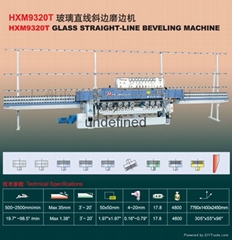 9 Spindle Glass Straight-Line Beveling Machine