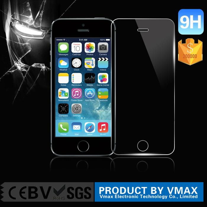 Trade Assurance 0.3/0.2mm 2.5D Tempered Glass Screen Protector for iPhone 5/5s 5