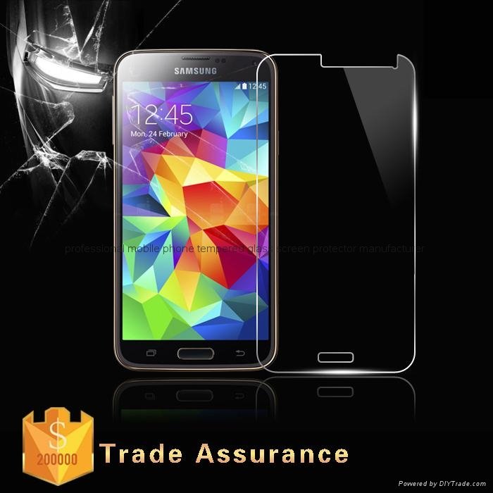 0.3mm 2.5D Asahi Anti-explosion Tempered Glass screen protector for Samsung S5 2
