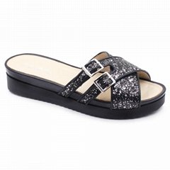 RMC Cross Strap Front Flat Ladies Shoes 