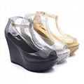  	RMC T-strappy Platform Wedge Jelly Shoes 4