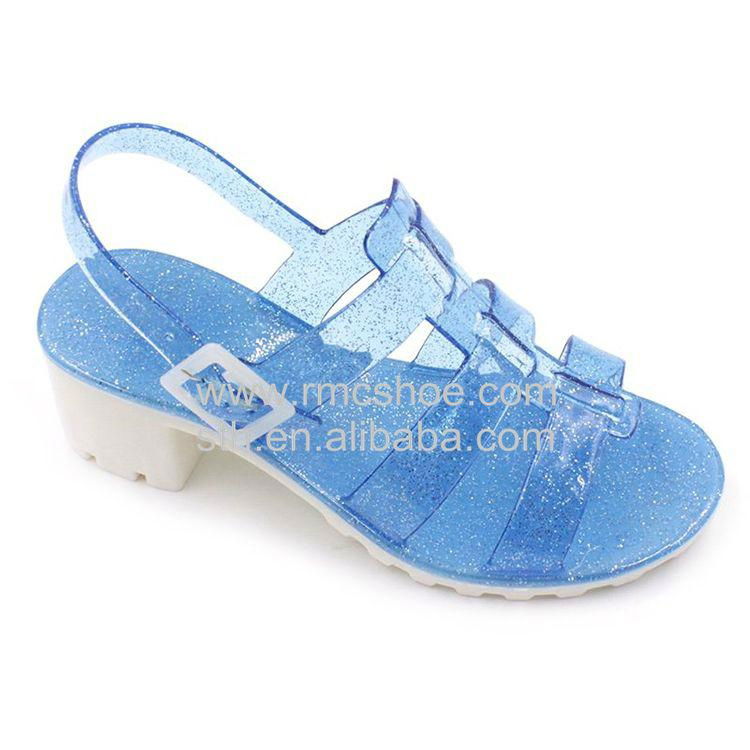 RMC Low Wedge Jelly Shoes For Girls 4