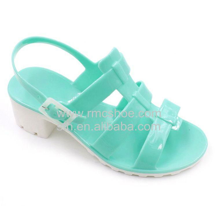 RMC Low Wedge Jelly Shoes For Girls 3