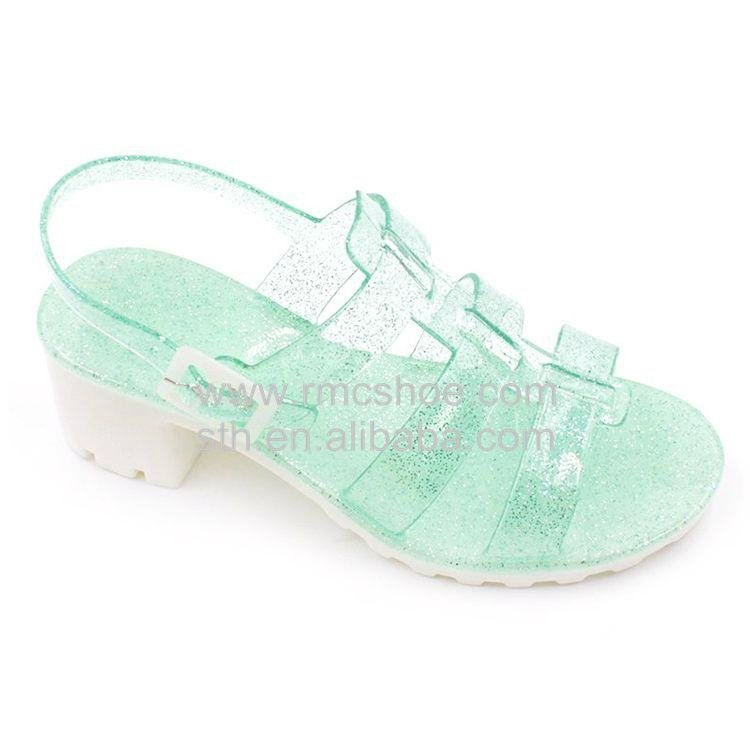 RMC Low Wedge Jelly Shoes For Girls 2
