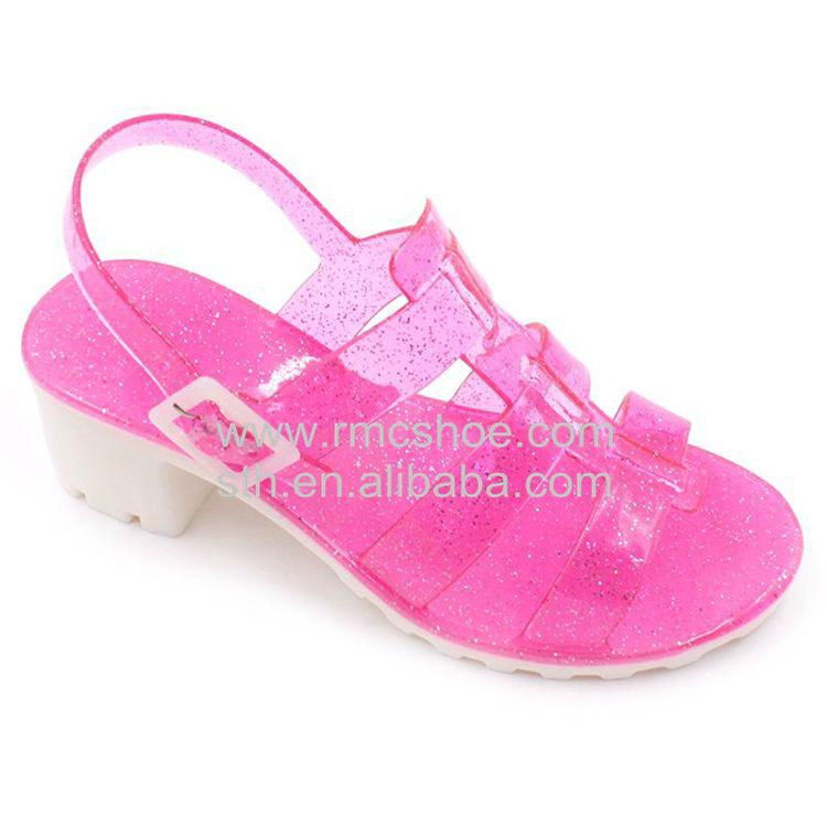 RMC Low Wedge Jelly Shoes For Girls