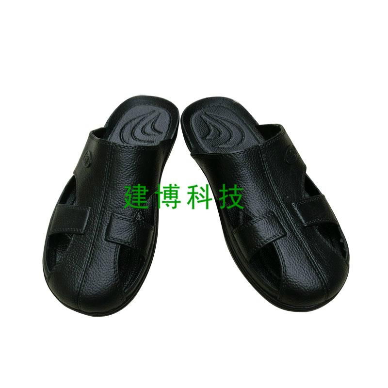 供應建博SPU四眼拖鞋防塵淨化透氣防滑鞋 3