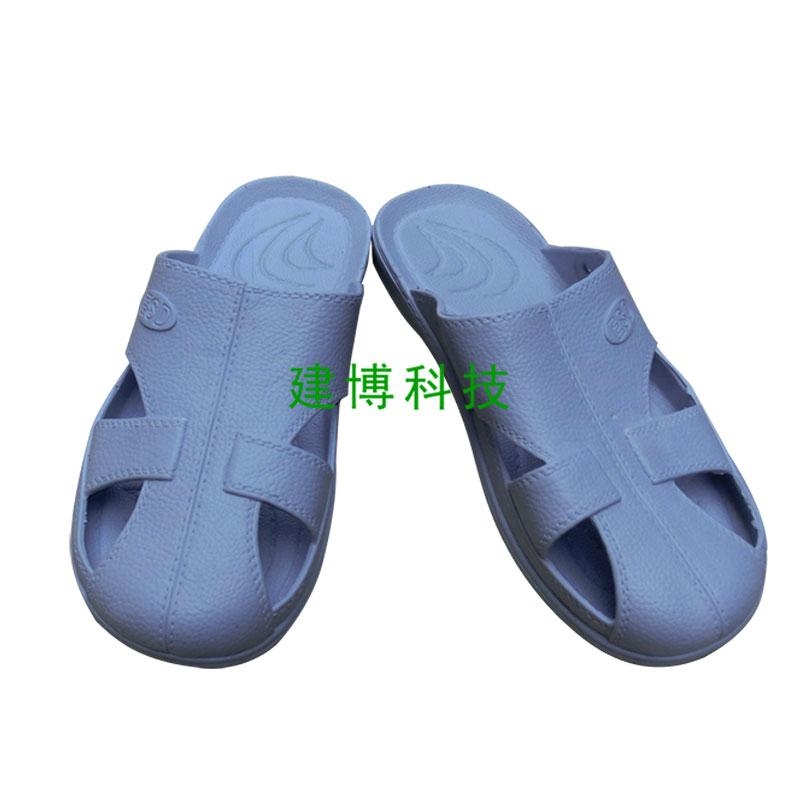 供應建博SPU四眼拖鞋防塵淨化透氣防滑鞋 2