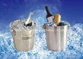 Stainless Steel Ice Bucket Metal Bucket Beer Bucket Wine Bucket Pail Champage