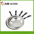 Africa 3pcs/4pcs Stainless Steel Frying Pan Fry Pan WIith Shovel22cm-28cm