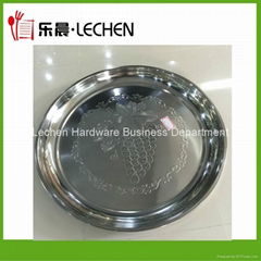 Africa Stainless Steel Tray Food Plate Dish Fruit Tray26cm-80cm
