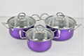 Nigeria 6pcs/8pcs Cookware Set Stock Pot Cassrole Soup Pot Sauce Pot  2