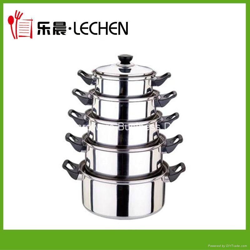 10PCS Cookware Set Stock Pot Cassrole Soup Pot Sauce Pot 