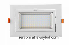 recessed light 60w square shape led down light