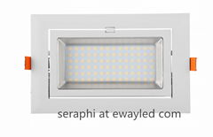 SAA rectangular led adjustable downlight 35w gimble led downlight with good dimm