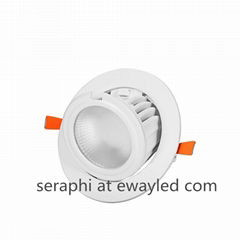 35w COB elephant nose downlight recessed led flexible ceiling light CE RoHS SAA 