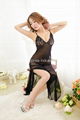 Women Transparent Sexy Lingerie long dress nightwear Clothing Underwear with G-s 4