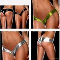 Shiny Patent Leather High quality Women Ladies Girls exotic Underwear Panties 2