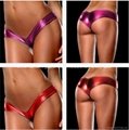 Shiny Patent Leather High quality Women Ladies Girls exotic Underwear Panties 4