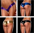 Shiny Patent Leather High quality Women Ladies Girls exotic Underwear Panties 5