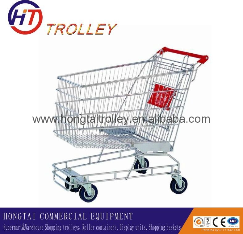 australia style supermarket shopping trolley cart on wheels for sale