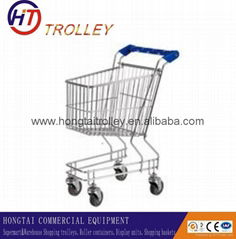 kid push wheeled  shopping cart  used in supermarket 