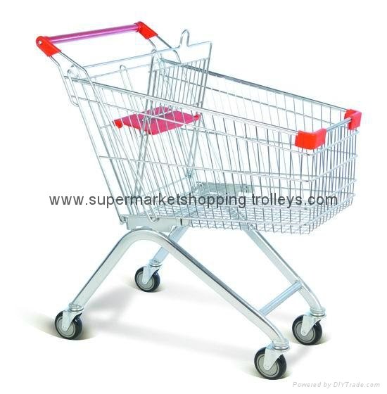 European style quality  shopping trolley supermarket food cart 