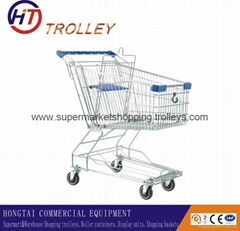   Asian style 4 wheeled mobile  shopping cart on wheels  wholesale 