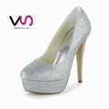 party pump shoe with sparkle upper