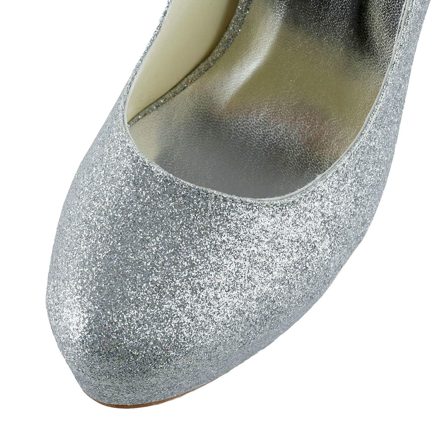 party pump shoe with sparkle upper 2