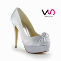 high heel bridal shoe
