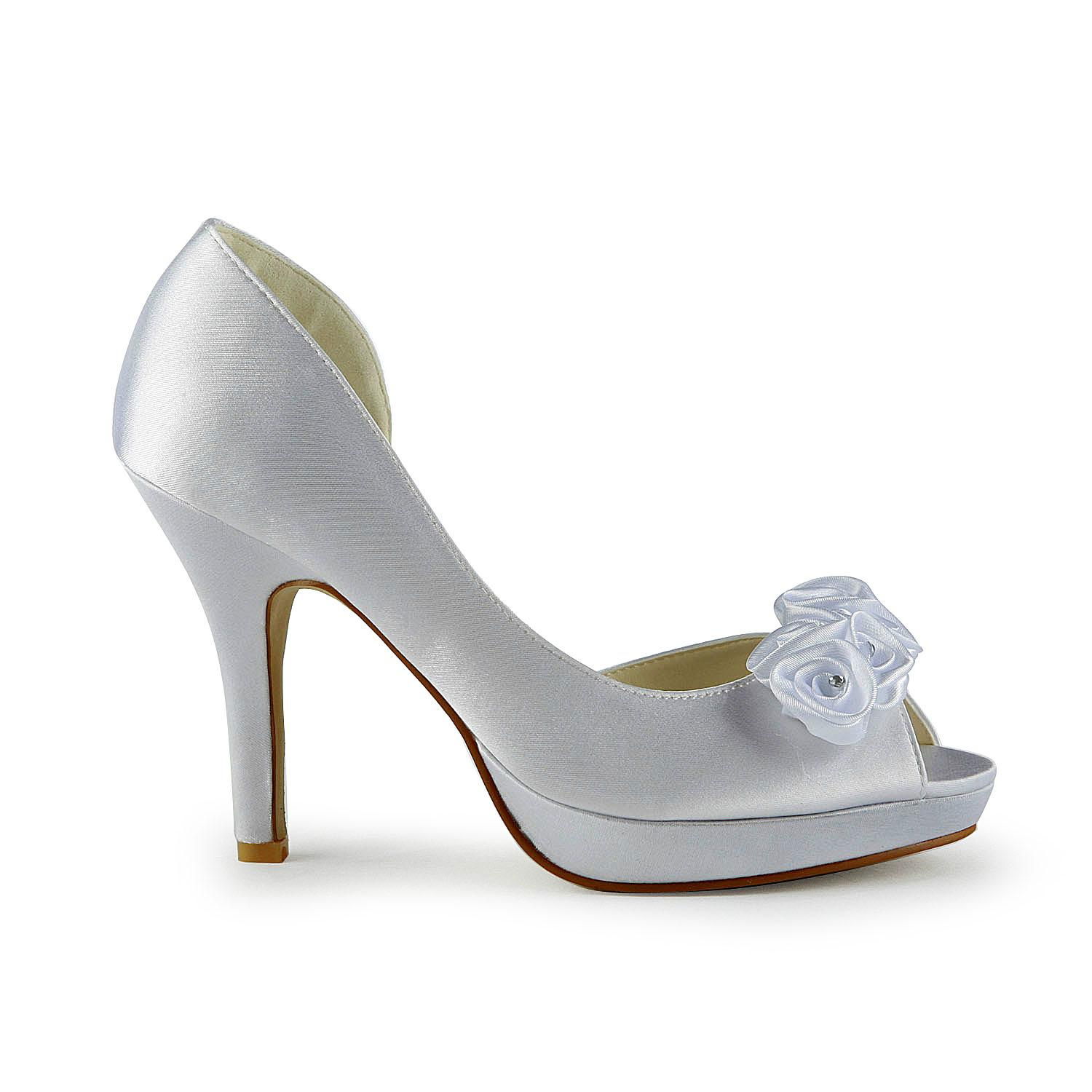 white bridal shoes with platform 3