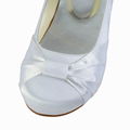 satin flower girls shoe for wedding 2