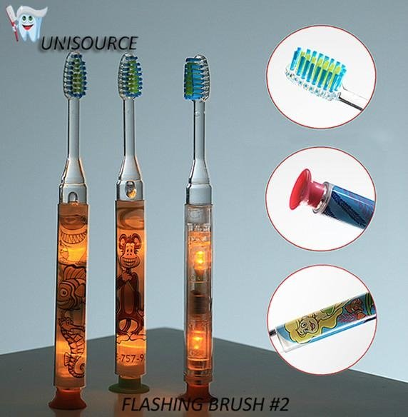 Suction Cup Flashling Toothbrush for Children