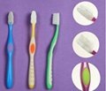 Nanometer TPR Bristles with tongue cleaner toothbrush
