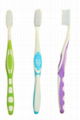 Nanometer TPR Bristles with tongue cleaner toothbrush S593 1