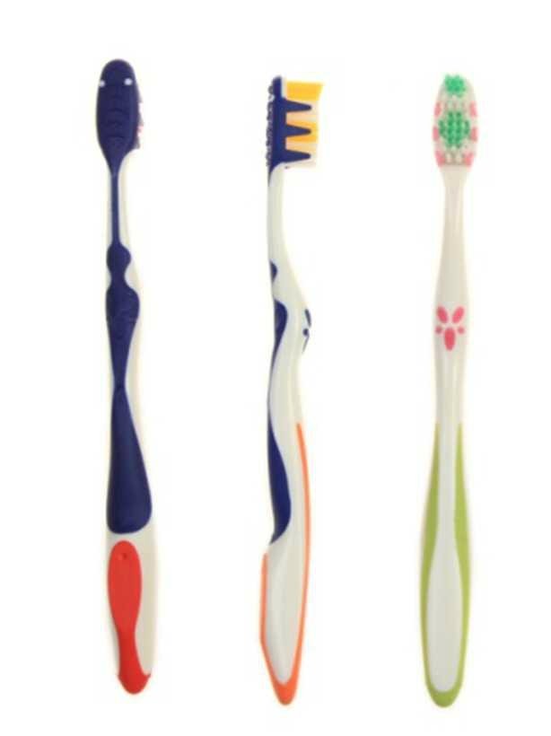 With Tongue Scrapper on head back Toothbrush